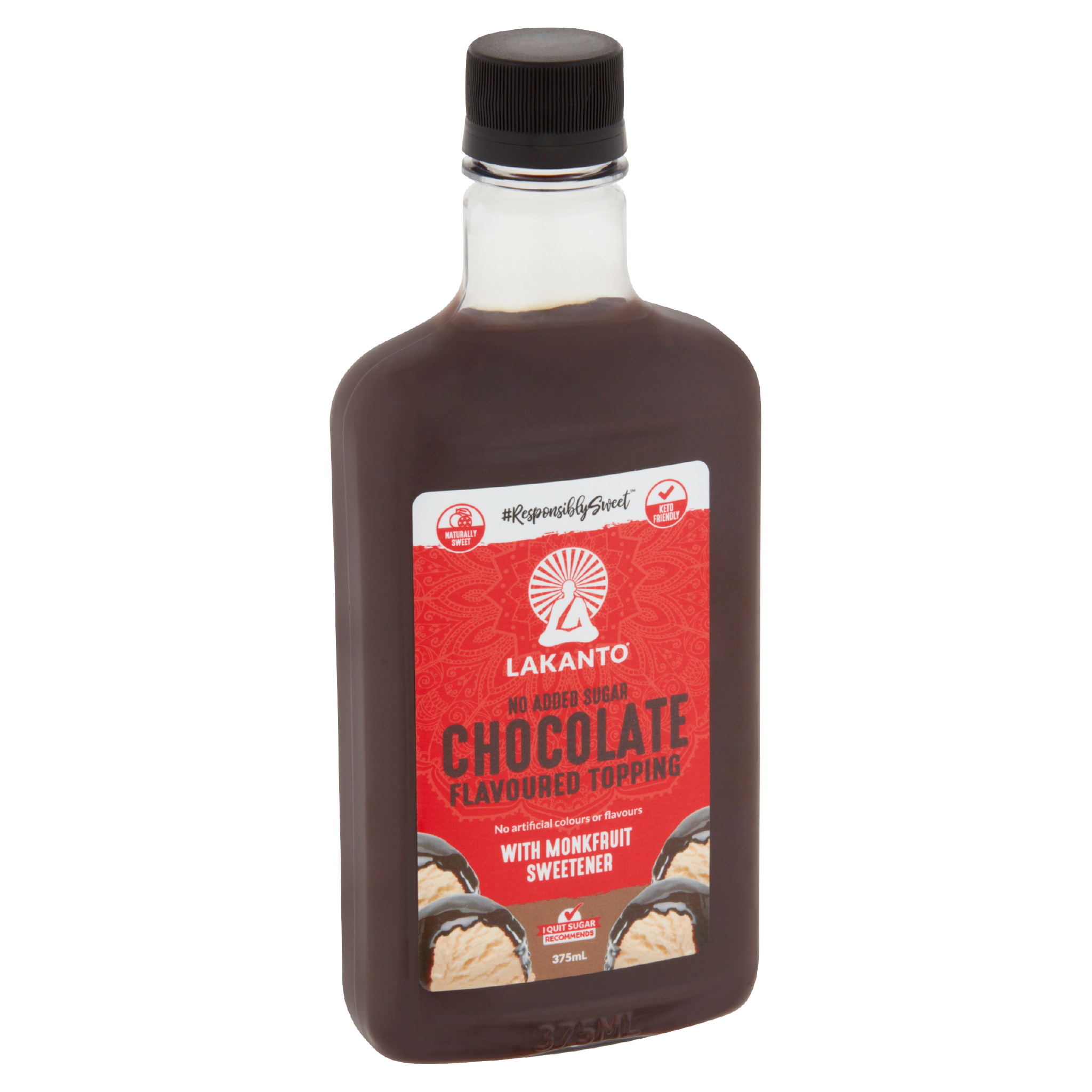 Lakanto Chocolate Topping with Monkfruit Sweetener 375mL