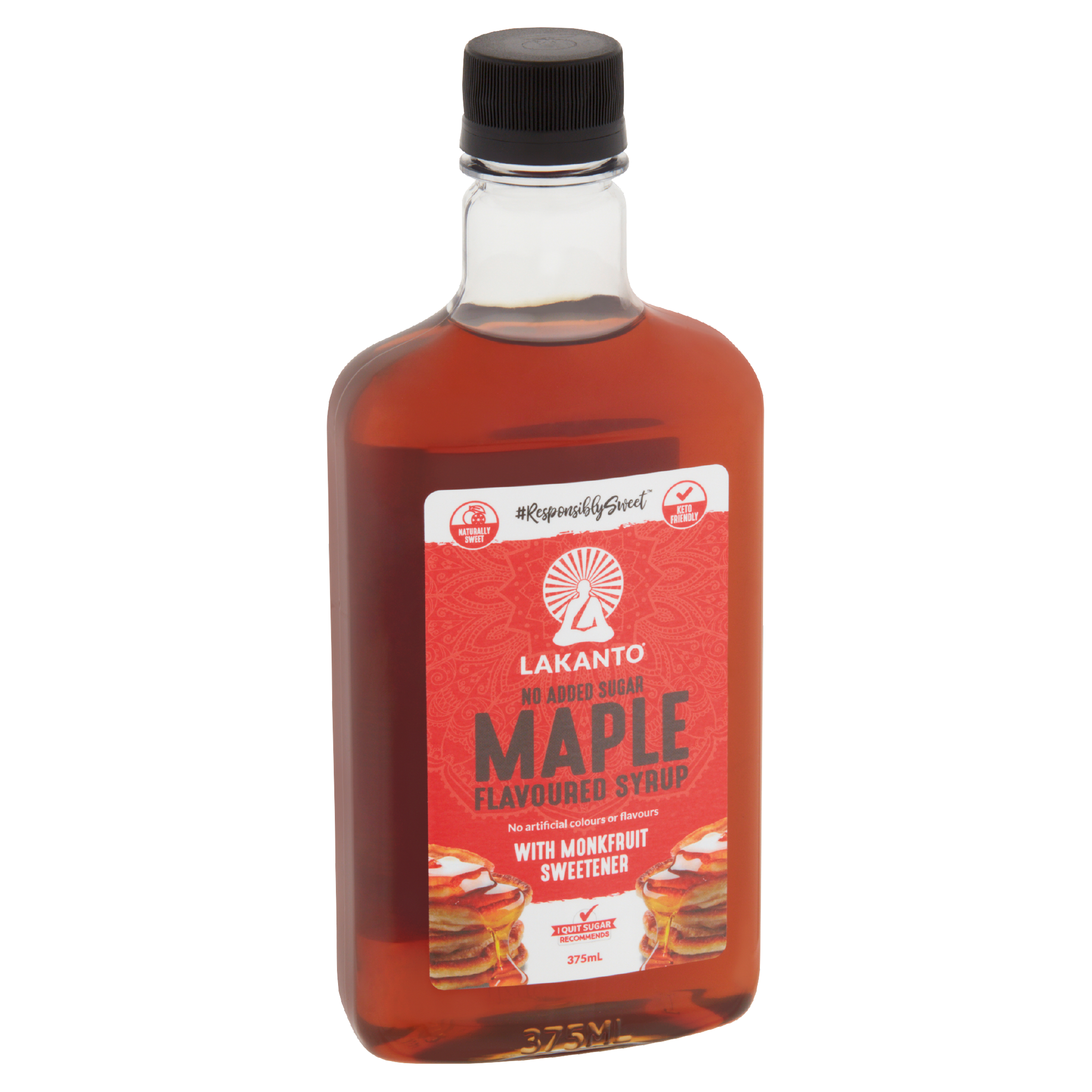 Maple Flavoured Syrup with Monkfruit Sweetener 375mL