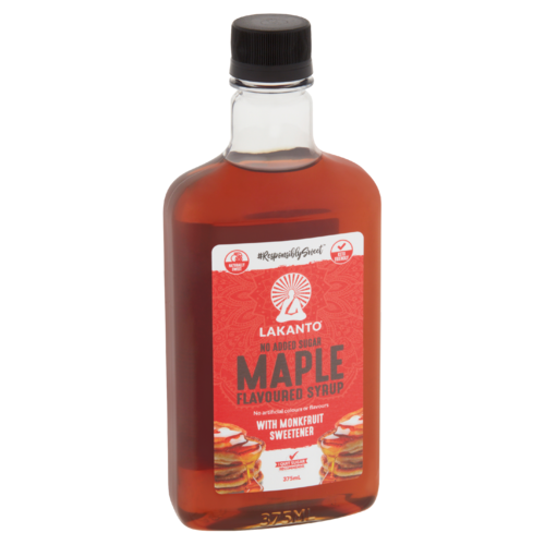 Maple Flavoured Syrup with Monkfruit Sweetener 375mL