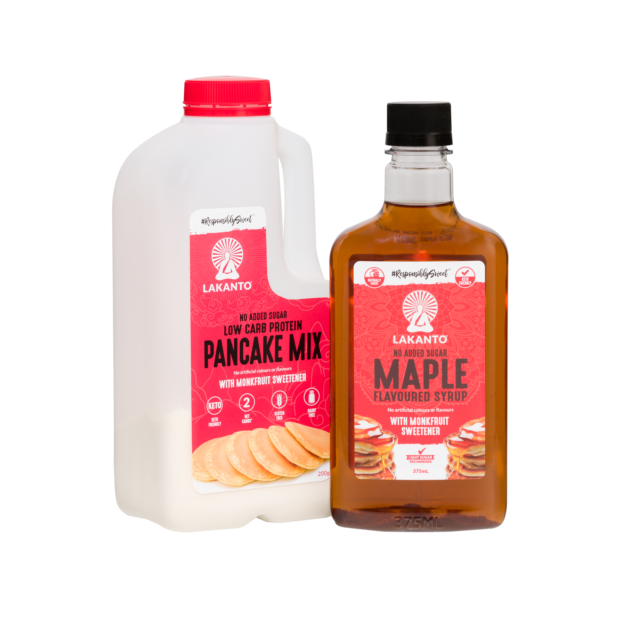 Breakfast bundle - Low Carb Protein Pancake Mix + Maple Syrup
