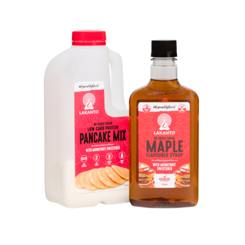 Breakfast bundle - Low Carb Protein Pancake Mix + Maple Syrup