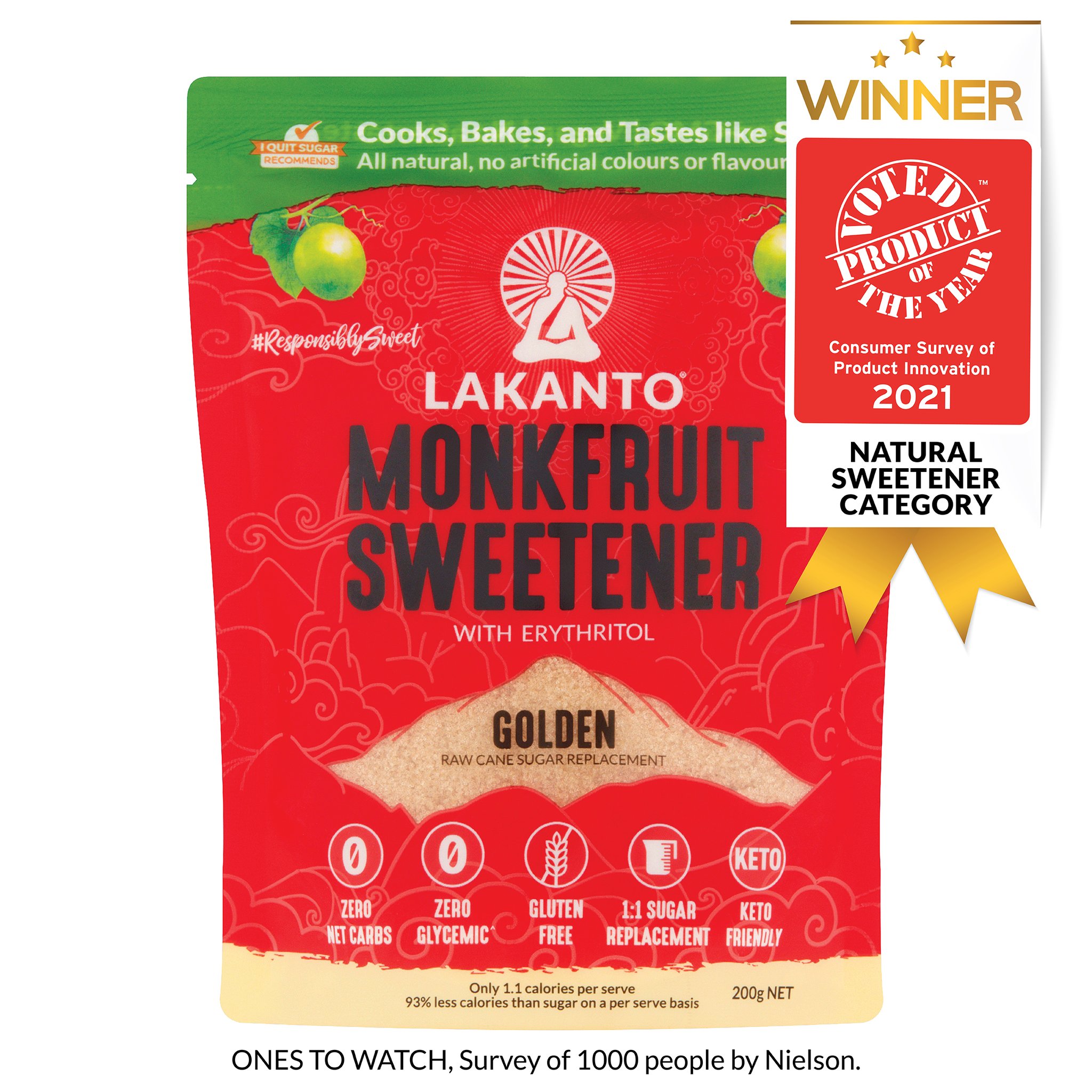 Golden Monkfruit 1:1 Raw Sugar Substitute